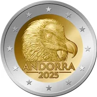 Moneda de 2 euros conmemorativos Andorra 2025 - Quebrantahuesos