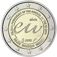 Moneda de 2 euros conmemorativos Bélgica 2010 – Presidencia belga del Consejo de la Unión Europea Moneda de 2 euros conmemorativos Bélgica 2010 - Presidencia belga del Consejo de la Unión Europea