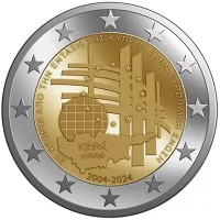 Moneda de 2 euros conmemorativos Chipre 2024 - 20 aniversario de la adhesión a la Unión Europea
