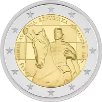 Moneda de 2 euros conmemorativos Croacia 2025 - 1.100 Aniversario del Reino de Croacia y la coronación del rey Tomislav