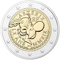 Moneda de 2 euros conmemorativos Francia 2019 - 60 aniversario de Astérix