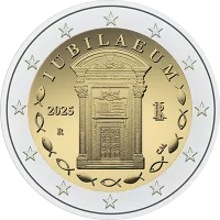 Moneda de 2 euros conmemorativos Italia 2025 - Año Jubilar, Puerta Santa