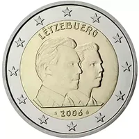 Moneda de 2 euros conmemorativos Luxemburgo 2006 - 25 cumpleaños del heredero Gran Duque Guillermo