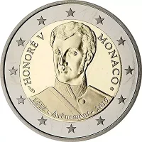 Moneda de 2 euros conmemorativos Mónaco 2019 - 200 aniversario de la subida al Trono de Honoré V