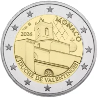 Moneda de 2 euros conmemorativos Mónaco 2026 - Ducado de Valentinois