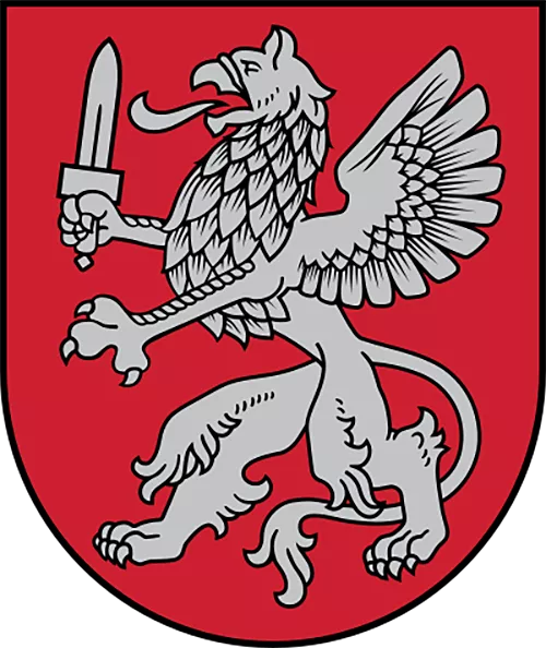 Escudo de armas de la región letona de Vidzeme, ©Urmas, Wikimedia Commons