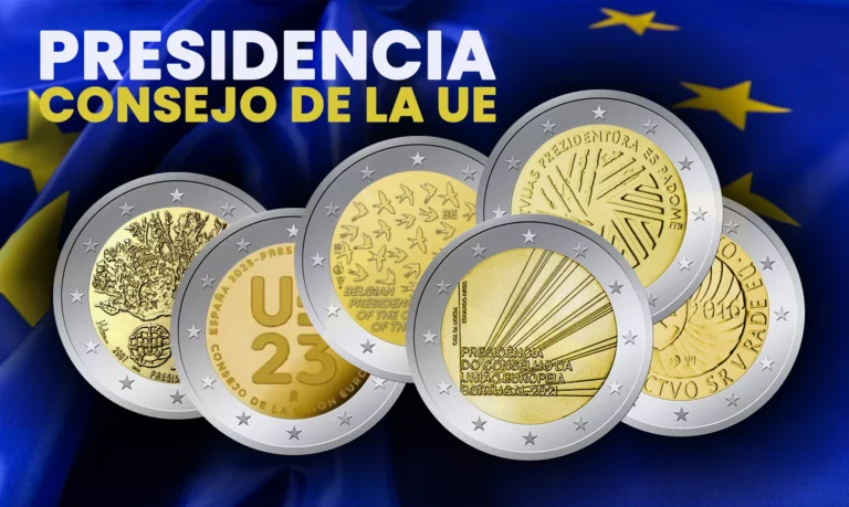 Monedas de 2 euros que celebran la Presidencia del Consejo de la Unión Europea