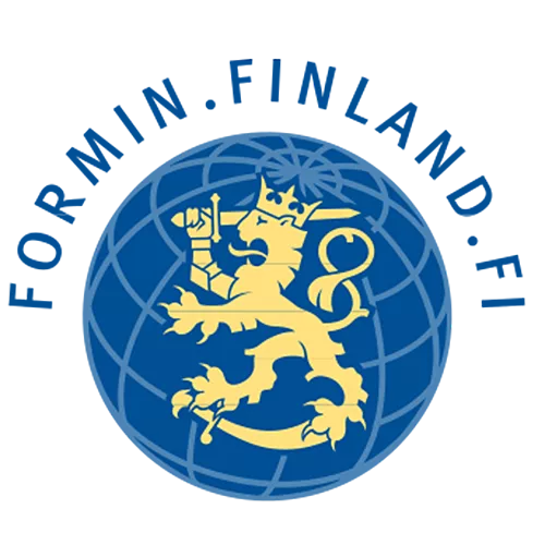 Sello del Ministerio de Asuntos Exteriores de Finlandia, ©Suomen ulkoasiainministeriö, Wikimedia Commons