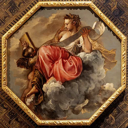 Alegoría de la Sabiduría, de Tiziano, expuesto en la Biblioteca Nazionale Marciana, Wikimedia Commons
